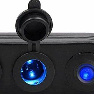 MARINE~CAR~ATV~RV 12V/24V Waterproof Dual USB Mobile Charger with On/Off Switch